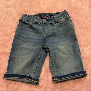 🎀5/$25🎀 childrens place girls mid length skimmer shorts, size 6 medium wash